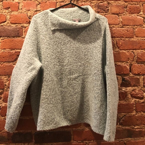 Asymmetrical Wool Blend Sweater